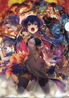 Itsutsukuma Domeki Santetsu Ketsu / GATLINS - Crisis - A4 plastic trasparent file folder "e Chance! Quiz RPG Quiz RPG: The World of Mystic Wiz Black with GRAND FINALE Online KUJI" D-26 Prize