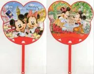 ミッキー＆ミニー(レッド) うちわ 「ディズニー」 第一生命ノベルティグッズ