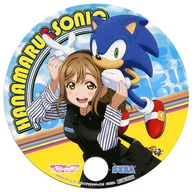 Hanamaru Kunikida & Sonic Paper Uchiwa "Love Live! Sunshine! SEGA 2 nd generation! Sega Staff Image Girl Hanamaru-chan Inauguration Anniversary! Campaign" Shop Visit Bonus