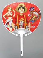 Gathering (Luffy & Nami & Chopper / Mugawara no Ichimi) Uchiwa "Muten Kurazushi × ONE PIECE FILM RED 2nd installment" campaign bonus