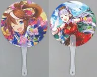 トウカイテイオー/ゴールドシップ オリジナルクリアうちわ 「ウマ娘 プリティダービー×ばんえい十勝 帯広競馬場」 来場特典