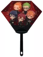 ハーツラビュル寮 クリアうちわ 「ディズニー ツイステッドワンダーランド 3D Magical Live -Blazing Jewel-」