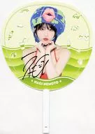 [単品] 根本凪/岡田彩夢(虹のコンキスタドール) 根本凪直筆サイン入りうちわ みどりver. 「セカチューソロセット」 根本凪セット同梱品