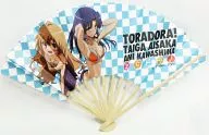 ' Toradora!' folding fan by Okawa Osaka and Ami Kawashima (light blue)