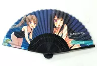 [Single Item] Tobisawa Misaki and Shinpaku Arisaka full color folding fan "Ao-no Kanata-no Four Rhythm Akana Summer Set Sprite Summer Festival 2015 Goods"