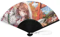 Momoko Illustration Kyo-style Japanese folding fan' Exhibition of 100 Painters 10'