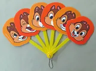 チップ＆デール 「ディズニー ミッキー＆フレンズ シークレット扇子 チェーン付き Funny」 ディズニーストア限定