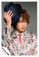 Hey!Say!JUMP/高木雄也/豐胸衣黑白茶領帶紅右手帽視線右/公式生寫真