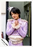 Hey! Say! JUMP / Yuri Chinen / Above-the-knee, Costume Purple and White, Pair of Hands Set, Neckline / Official Official photo