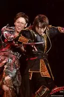 Kinki Kids / Koichi Domoto / Live Photo / Above Knee / Costume Black. Gold / Right Facing / Side Yara / 2L Size / ENDLESS SHOCK 2014