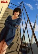 Sayaka Yamamoto / Rodillas, ropa azul marino, brazos, escaleras / Revista "BOMB February 2016" Todos los solicitantes Official photo de servicio