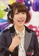 Maria Abe / Upper Body / Costume Black Gray / Right Hand Breast / Opening Mouth / DVD 「 AKB and × ×! 」 Special