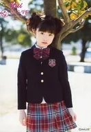 Sakura Gakuin / Yui Mizuno / Above Knee / Uniform Black Red / Ribbon / Below Both Hands / Background Tree / Official Official photo