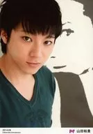 D2/山田裕貴/バストアップ・衣装緑・体右向き・「2014.04」/p.o.t会員限定ブロマイド
