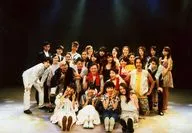 Gathering (28 people) / Whole body / Front row 4 people / Both hands pieces / Background black / Stage "Modern Version Wakakusa Monogatari" pre-sale ticket buyer special Official photo