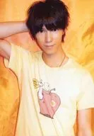 Kyosuke Hamao / Upper Body / Shirt Yellow / Right Hand Head / Background Orange / FC Event Venue Limited Sales Official photo