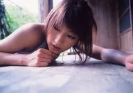 Yoko Kumada / Horizontal, Bust Up, Costume White, Bed Slip, Corridor, Eye View Left, Right Hand Jaw / DVD "Yoko Kumada" Special Official photo