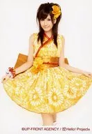 ° C-ute / Erika Umeda / Above-the-knee / costume yellow / Both Hands Skirt / Background White / Official Official photo