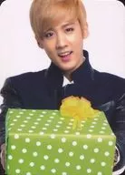 Teen Top / CHUNJI / Upper-body, Costume Black / White / Both Hands Present / "Teen Top 2014 Arena Tour" HIGH KICK "Official Merchandise Treka
