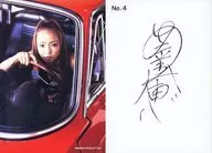 No.4 ： 安室奈美恵/裏面印刷サイン入り/ライジングプロダクション公式ブロマイド