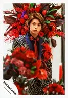 Hey! Say! JUMP / Yuya Takagi / Above-the-knee ・ Costume black ・ red ・ gold ・ corsage ・ Mouth closed ・ Front flower / 16 Summer Concert Brochure & Goods Photo Shoot / Official Official photo