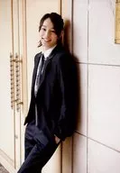 Sugie Daishi / Above-the-knee ・ Costume black ・ white ・ Left facing ・ Left hand pocket ・ Leaning against the wall ・ Background white / Sugie Daishi 1st Fan Meeting ~ Birthday Event 10 Days Later ~ Official photo Set with Taking Pictures