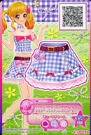 2-14-③-b[N]：フラワーリボンチェックスカート/虹野ゆめ