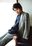 Ryouta Murai / Above the Knee / Black / Grey / Check Pattern / Chair Handrail Seat / Photo Collection 「 Style Book 」 Memorial Event Bromide Set C