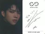 INFINITE/ウヒョン(WooHyun)/顔アップ/CD「infinite only(通常盤)」封入特典フォトカード