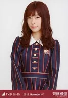 Yuri Saito / upper body / 16 th uniform / Nogizaka46 2016 November-V Random Official photo