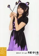 Kizaki Yuria / Knee Top, Two-Hand Rod Crossing, Body Left Side/SKE48 November 2013 Individual Official photo "2013.11" and "Halloween"