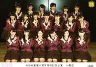 AKB48 / Gather (19 people) / 16th generation, sheet of paper measuring 89 × 127mm size / AKB48 Theater 11th anniversary special performance 11th anniversary Official photo