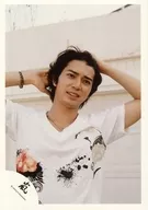 Arashi / Matsujun / Upper Body / Costume Black and White / Both Hands Lifted / Both Heads / Eye Right / Official Official photo