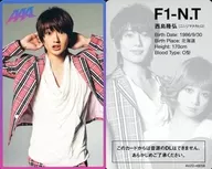 F1-N.T[レアカード]：AAA/西島隆弘/レアカード/TanoCa「Thank you」 AAA“TanoCa”着うたフル(R)ver.(AVZD-48058)