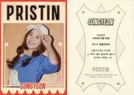Pristin/ソンヨン(Sungyeon)/CD「1st Mini Album： HI! PRISTIN 」共通封入特典プロフィールカード
