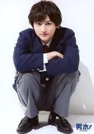 Eiten Sato (Yuta Taki) / Whole body, sitting, uniform, Character Tomo-shot / Stage "Otoko-mizu!" Trading Bromide