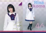 02:生駒裏奈/校服ver.(含燙金金籤字・留言)/"乃木坂46雙人威化餅>會員卡