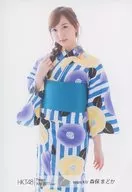 Madoka Moriyasu / Por encima de la rodilla, pecho derecho, Yukata / HKT48 Theatre Trading Co., Ltd. Official photo 2017. julio