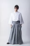 Gaku Matsuda (Ryoma Sakamoto) / Body, White Costume, Hakama, Lower Both Hands, Leg Opening, Front, Post Card Size / Stage "Blue Shuttle Produced 『 Ryu no Compass 』 Part 1 : The Last Battle of the Edo Period" Official photo