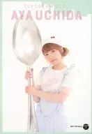 Aya Uchida / Upper Body / Costume Blue / Frame Green / CD "ICECREAM GIRL" Animate Special Bromide