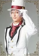 Yuki Kimisawa (Leo Rosenberg) / Upper Body / Hat Touch / Background Grey / Character Actor Shot / Musical 「 Royal Teacher Heine 」 Bromide