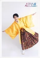 Super Express / Yusuke Fukuda / Whole Body, Yellow Costume, Hakama, Both Hands Spread, Left Foot Up /' Yusuke's 20 th Birthday Anniversary' Official photo Hakama ver.