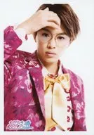 Super Express / takuya (Takuya Kusakawa) / Upper body / Costume Pink / White / Ribbon Yellow / Glasses / Right Hand Head / Special Official photo Set takuya 23 rd Birth Anniversary Ver