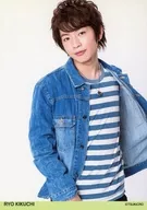 ツキクラ/菊地燎/上半身・ジャケット青・デニム・ボーダー柄/AnimeJapan 2017 開催記念 トレーディングブロマイド