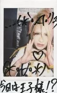 ☆ LUChE. / Doshin / Handwritten message included "Today's Prince", Bust up, Costume platinum, Heart with both hands / Raw cheki