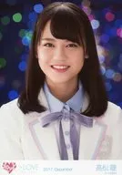 Igual amor (= LOVE) Takamatsu hitomi / Busto arriba, Shisui blanco vestido rosa / Ambas manos abajo / Igual amor (= LOVE) segundo MV vestido Official photo (chaqueta blanca) "2017. Diciembre"