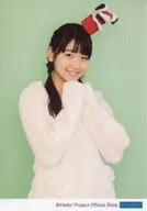 Tsubaki Factory / Mizuho Ono / Upper Body / Green Background / Tsubaki Factory Official photo 『 "Shop Original 2017 Christmas" Mizuho Ono version Part 2 』