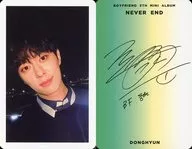 Boyfriend / DONGHYUN (Donhyun) / Green back / Print with signature / CD 「 Never End 」 (Night Ver.) First Press Limited included special photo card