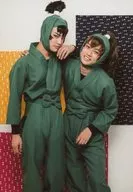 秋沢健太朗(食満留三郎)・反橋宗一郎(善法寺伊作)/膝上・反橋首傾げ・キャラクターショット/「ミュージカル『忍たま乱太郎』第9弾 ～忍術学園陥落!夢のまた夢!?～」ブロマイド第1弾