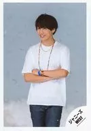 Johnny's West / Ryusei Fujii / Above-the-knee, costume white navy, armband / 18 Early Spring Concert, Brochure & Goods Off-Shot / Official Official photo